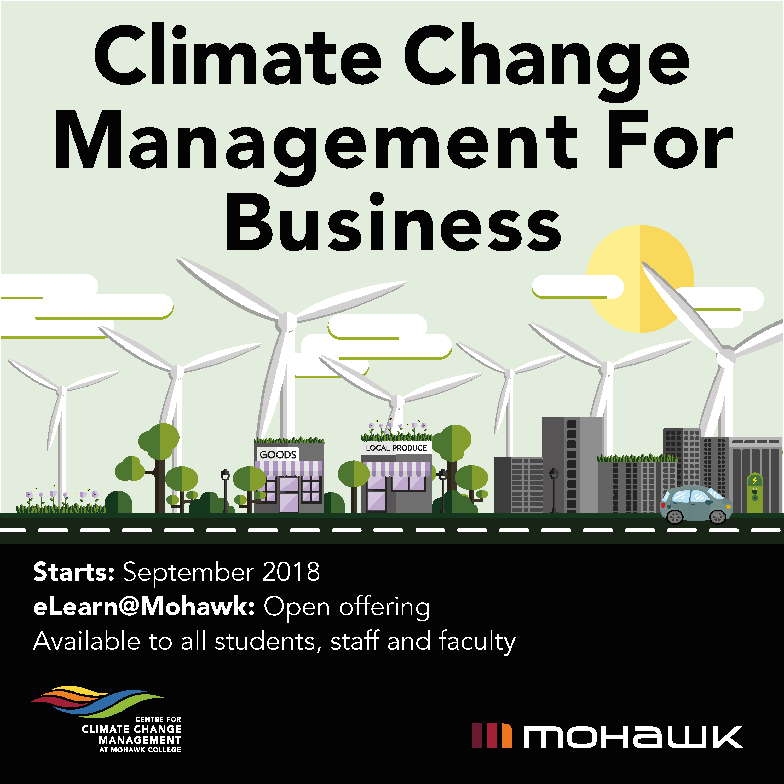 Mohawk College Sustainability course advertisement